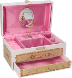 Muzikale sieradendoos Bloemenlied met de melodie Het Zwanenmeer