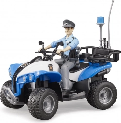 Bruder blauwe politie quad met figuur