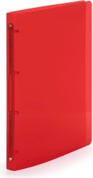 Rdeča štirikrožna mapa A4