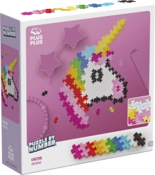 Plus Plus Puzzle by Numbers - Unicorn 250 pcs