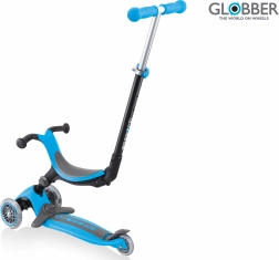 Globber Go Up foldbar Plus lyseblå løbehjul
