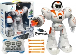 Zabawny zdalnie sterowany robot z pociskami