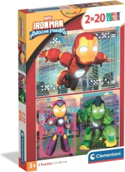 Puzzle Iron Man and His Amazing Friends 2×20 pieces