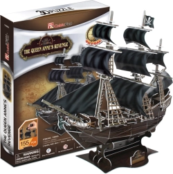 CubicFun 3D-puzzel piratenschip Queen Anne's Revenge – 180 stukjes