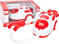 Aspirateur jouet rouge pour enfants avec billes et lumières