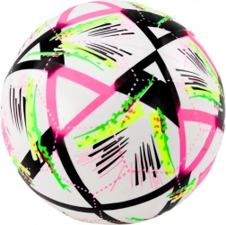 Pallone di gomma con motivi vivaci, bianco, 24 cm