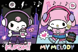 puzzle 160 pieces kuromi rules hello kitty trefl