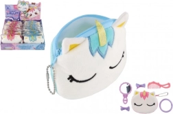Girls' Unicorn Suede Wallet with Hair Accessories
