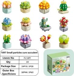 Flower Building Set 1051 Pieces