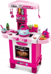BABY MIX Pink Kids' Kitchen with Lights and Sounds