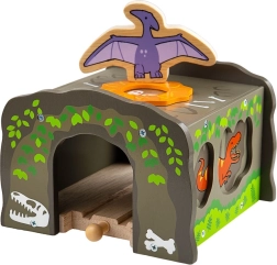 Bigjigs Rail T. rex Dinosaur Tunnel for Wooden Train Sets