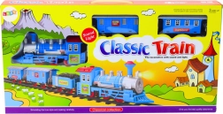 Steam Train Set with Light and Sound Effects and Tracks