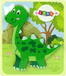 Wooden Dinosaur Puzzle Green