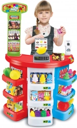 Kinder-supermarkt met kassa en scanner 51 × 27 × 78 cm