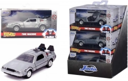 Modello in metallo dell’auto Ritorno al Futuro DeLorean Time Machine 1:32 con portiere apribili