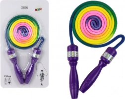 Szivárványos ugrókötél Lila fogantyúk Mozgáskoordináció