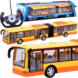 RC articulated remote-controlled bus for kids – Yellow