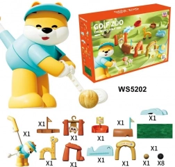 Mega set da golf con animaletti e tappetino in gommapiuma per bambini