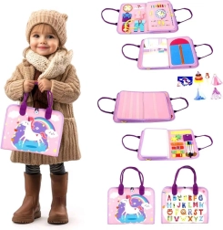 Szenzoros busy könyv unikornis 2Kids Toys