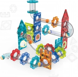 Magnetic Ball Track with 74 Pieces