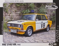 Retro puzzle auta VAZ 2103 VB (1980) – 40 elementów