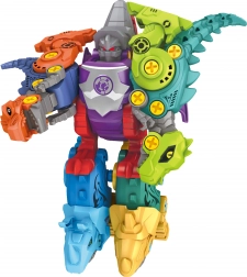Vijačni set dinozavrov 5v1 – robotska sestavljanka