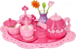 Wooden Floral Tea Set for Children