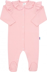 New Baby Stripes Infant Cotton Sleepsuit Pink