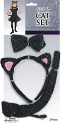 Kinderaccessoireset met kattenmotief