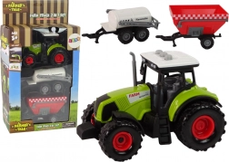 Veľký traktor s LED svetlami a zvukmi - sada 2 poľnohospodárskych strojov