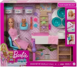 barbie salon spa con maschera viso – set di gioco