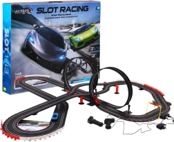 Otroška dirkalna steza 10 metrov 6+ s svetlobo in dvema avtomobilčkoma 1:43