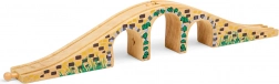 Bigjigs Rail wooden three-arch bridge for train sets