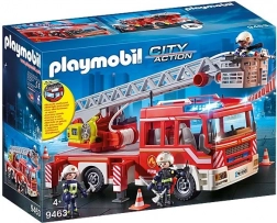 playmobil city action camion de pompiers avec échelle télescopique