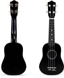 Detské drevené ukulele so 4 nylonovými strunami ECOTOYS