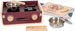 wooden camping stove SMALL FOOT – portable kids’ kitchen 5-in-1