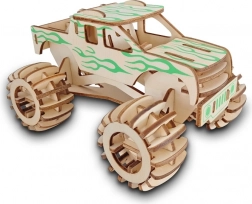 Træ 3D-puslespil Monster Truck
