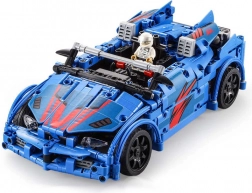 CADA Building Set Remote-Controlled Race Car, 585 Pieces with Ejector Seat