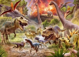 Puzzle s motivem dinosaurů Ravensburger 60 ks