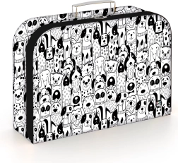 Gyerek laminált kis bőrönd Kutyusok 34 cm