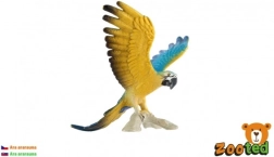 Plastic figure of the blue-and-yellow macaw (Ara ararauna) 9 cm