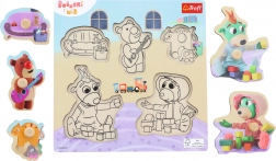 Houten puzzel Bobaski i Miś – 5 stukjes