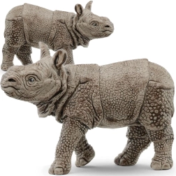 schleich young indian rhinoceros – wild life figurine