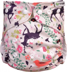 T-TOMI Couche culotte AIO - set de change à pressions Forest