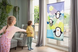 Feed the Penguin – outdoor tossing game for kids