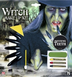 komplet čarovnice z ličili in dodatki