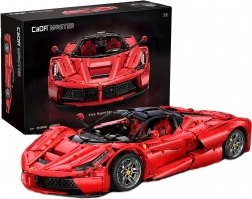 Set di costruzione CaDA Master Viva Hypercar – grande auto sportiva rossa 1:8, 4739 pezzi