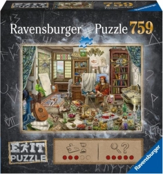 Puzzle Ravensburger Exit: Atelier dell’artista 759 pezzi