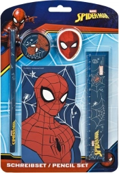 5-piece school supplies set with SPIDER-MAN design
