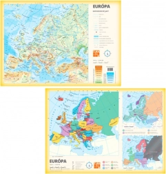 Europe Map A3 – double‑sided paper